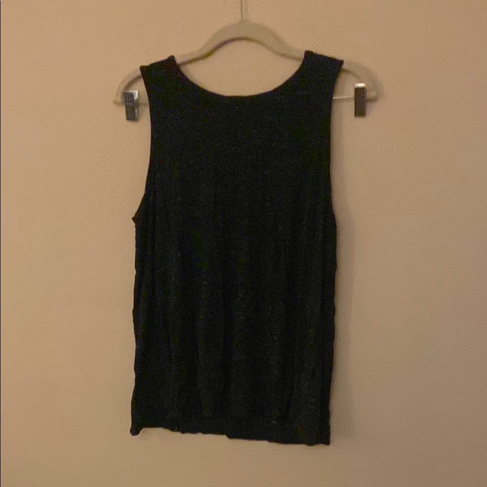 Old Navy Black Sleeveless Tank Top Essential
